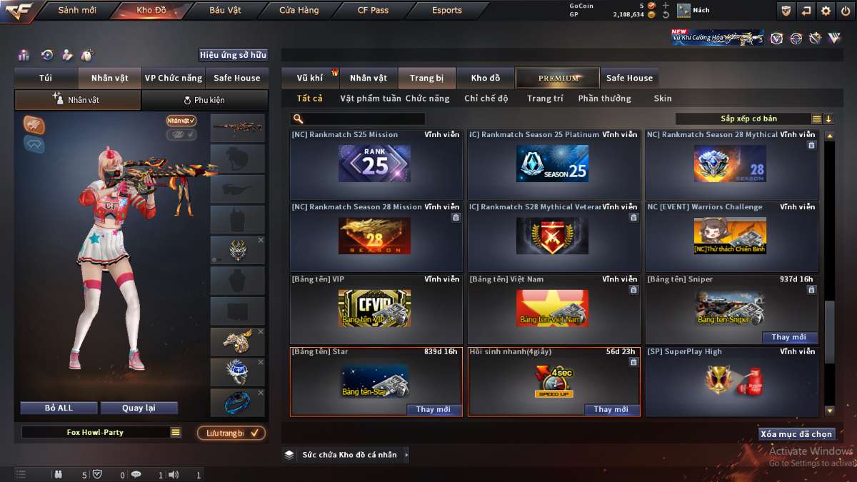 shop acc cf uy tin gia re